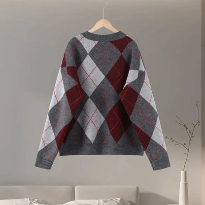 Classic Pattern Crew Neck Sweater