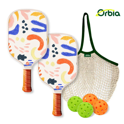 Fun Junior Pickleball Racket Set with Lightweight Paddles