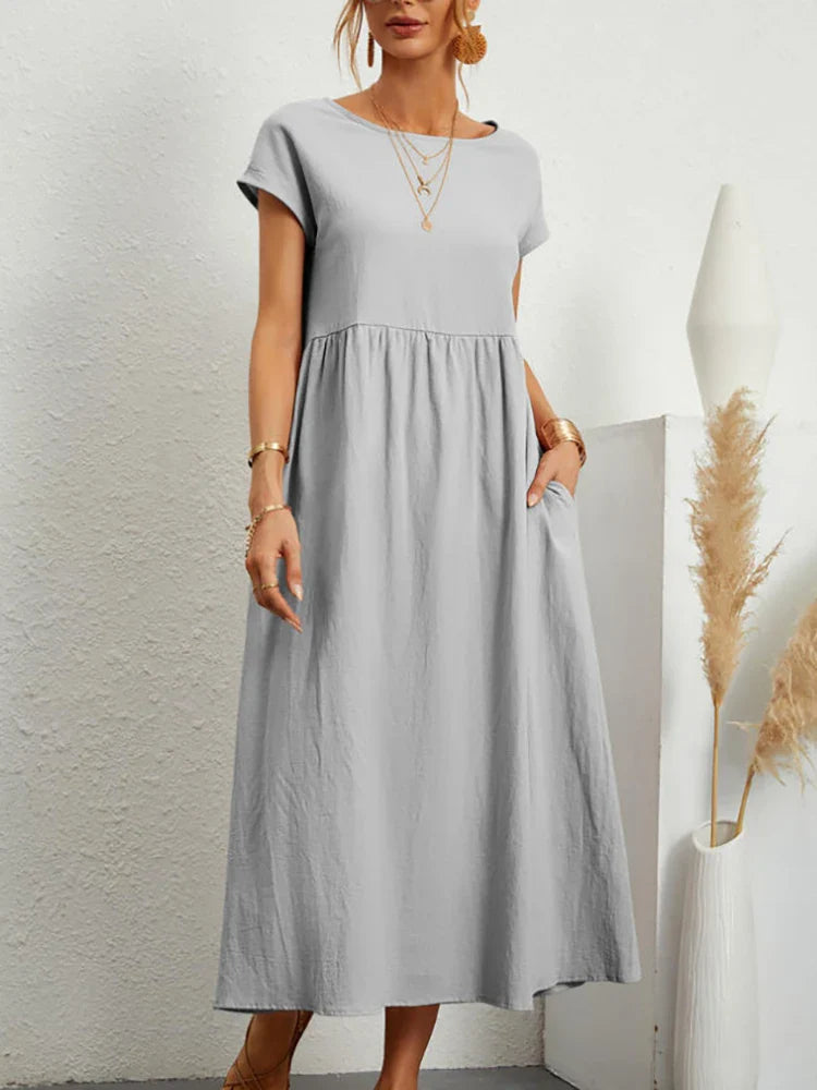 Classic Casual Round Neck Dress