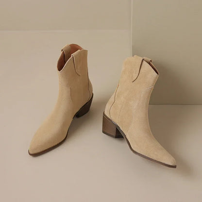 Stylish Country Ankle Boots - Vossary