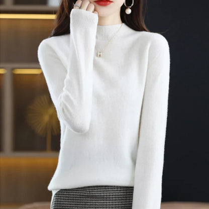 Soft Women's Premium Cashmere Turtle Neck Sweater