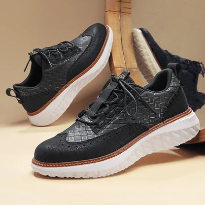 Premium Synthetic Leather Sneakers