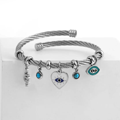 Simple Silver Open Cuff Women's Bracelet