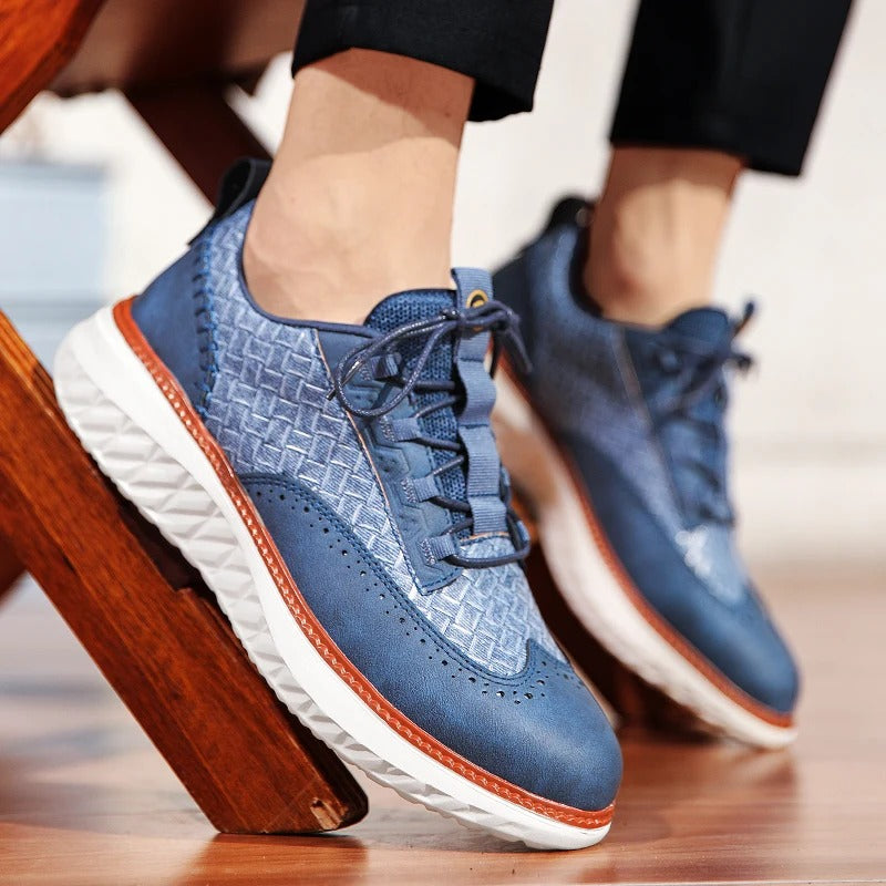 Stylish Perforated Lace Up Sneaker Boots - EasyApparels