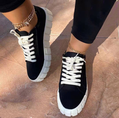 Comfy Women's Sneakers in Black, Green, Blue, and Khaki