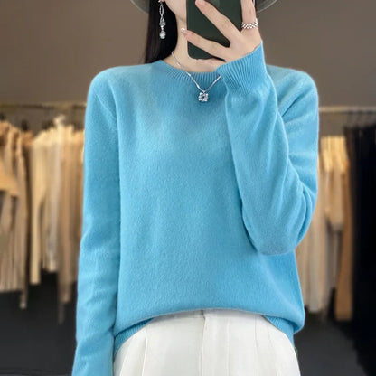 Soft Merino Wool Crew Neck Sweater