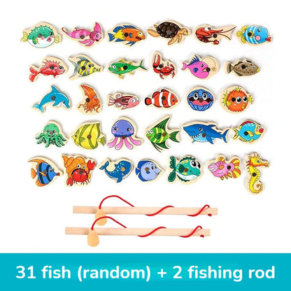 Fun Wooden Fishing Toy for Kids Learning Set