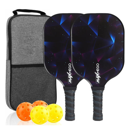 Portable Pickleball Paddle Set with Balls and Bag