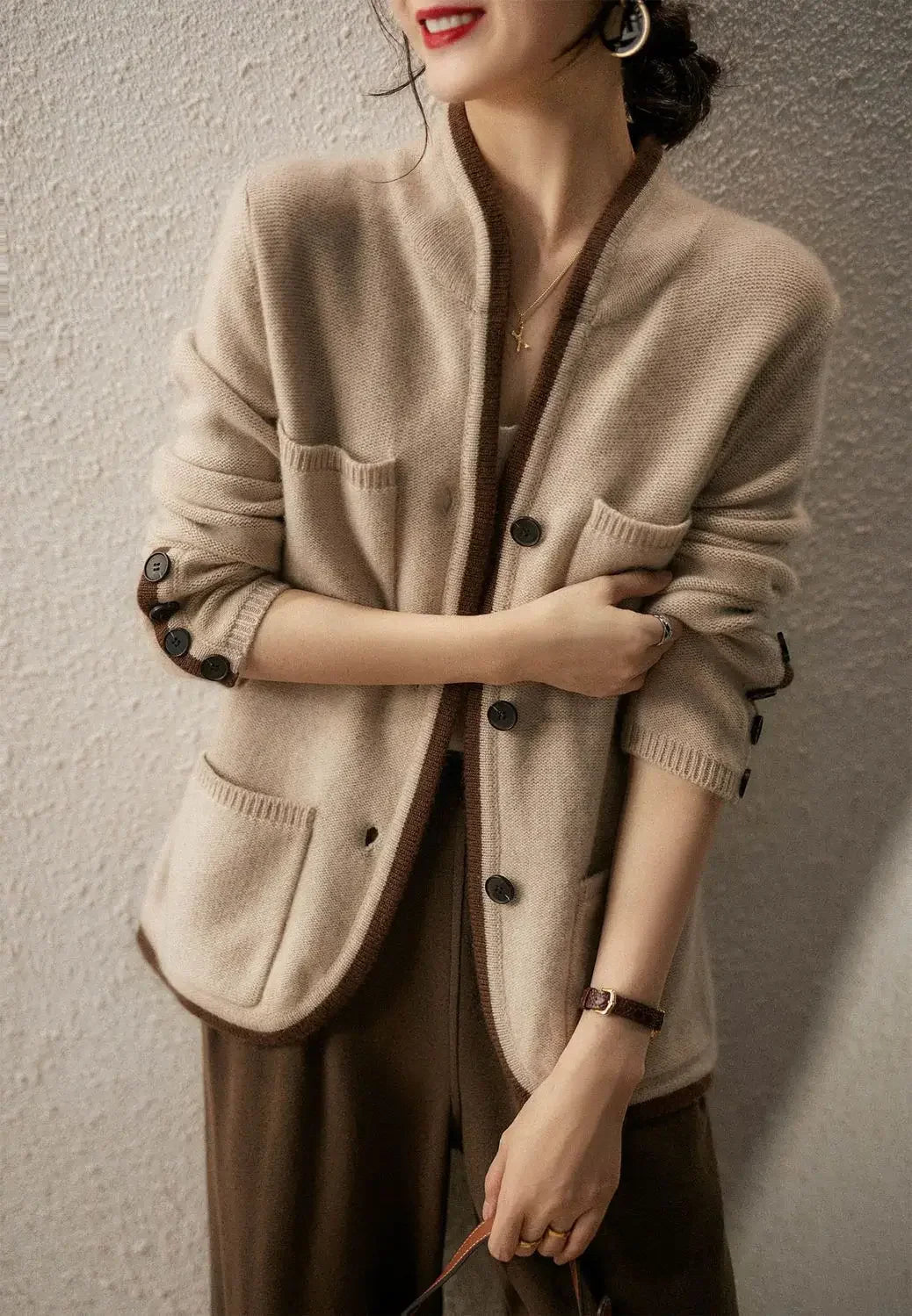 Soft Versatile Knit Cardigan Sweater - EasyApparels