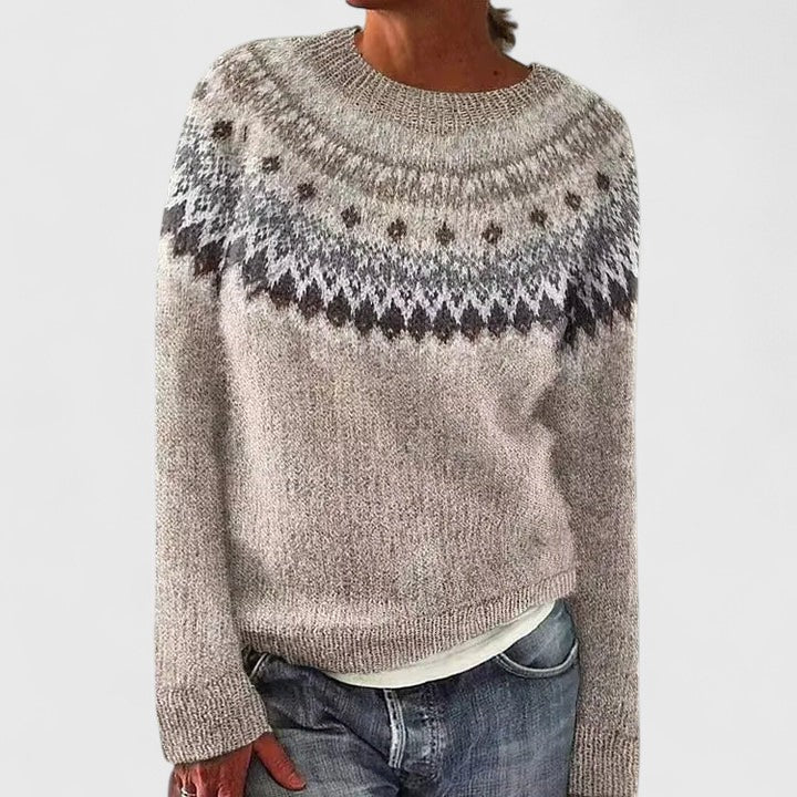 Elegant Women's Crew Neck Sweater