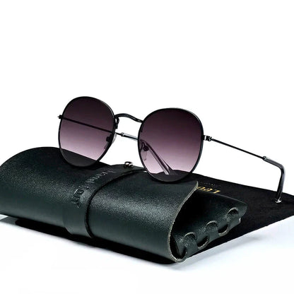 Classic Aviator Metal Sunglasses with UV Protection