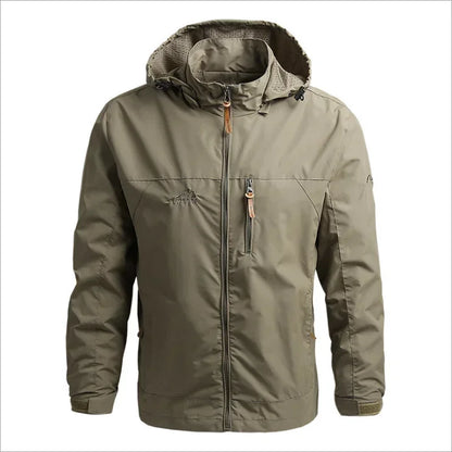 Waterproof Windbreaker Jacket for Men - Breathable Polyester Coat