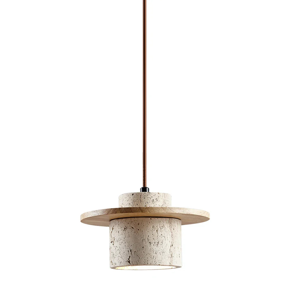 Natural Wood Pendant Bedside Table Lamp