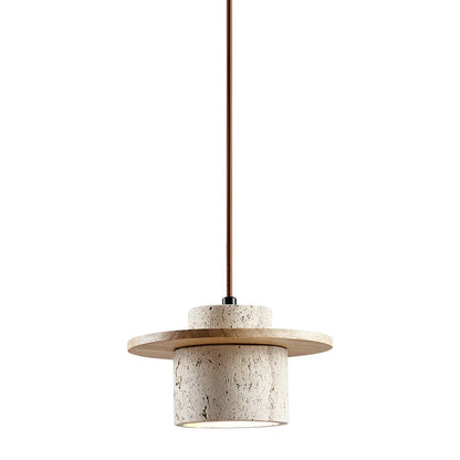 Natural Wood Pendant Bedside Table Lamp