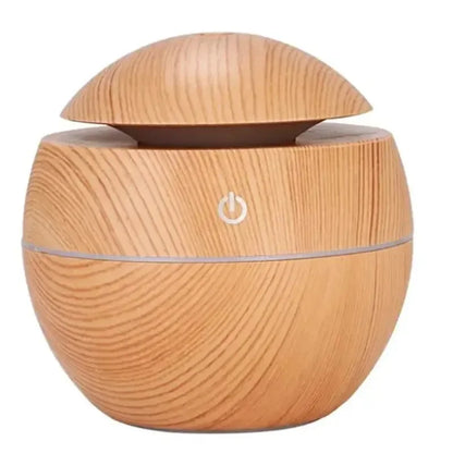 Compact Wooden Aroma Diffuser Cool Mist Humidifier
