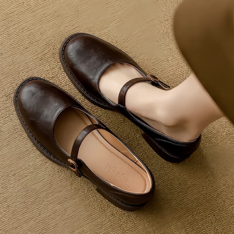Comfortable Mary Jane Shoes Made with Durable Leather