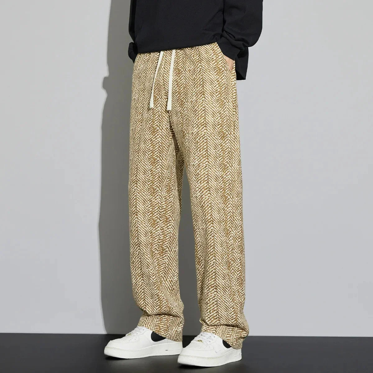 Casual Linen Loose Fit Drawstring Pants
