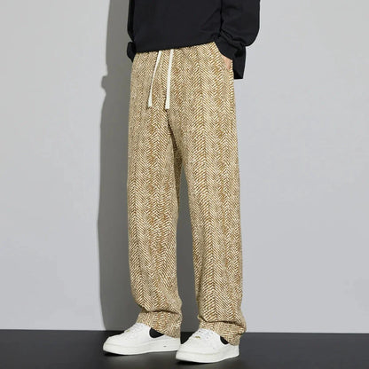 Casual Linen Loose Fit Drawstring Pants