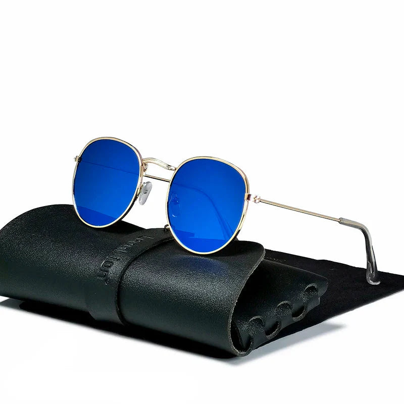 Classic Aviator Metal Sunglasses with UV Protection