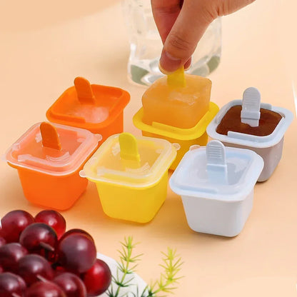 BPA Free Stackable Silicone Ice Cube Trays with Sticks - Luxicro