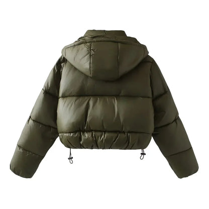 Warm Womens Padded Hoodie Jacket