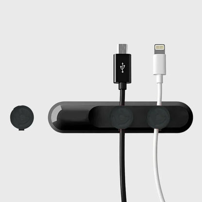 Compact Cable Management Silicone Desk Clip Holder - Luxicro