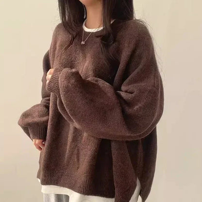 Cozy Oversized Soft Knit Sweater - EasyApparels