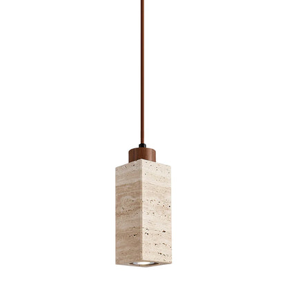 Natural Wood Pendant Bedside Table Lamp