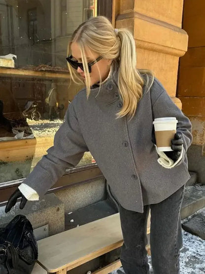 Warm Wool Mix Winter Coat