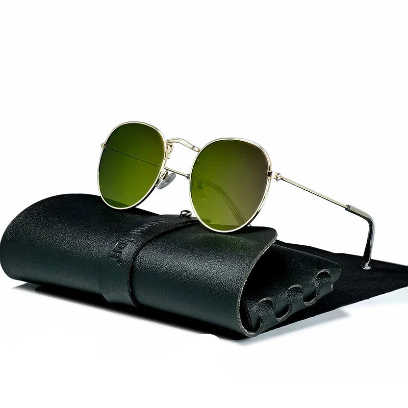 Classic Aviator Metal Sunglasses with UV Protection