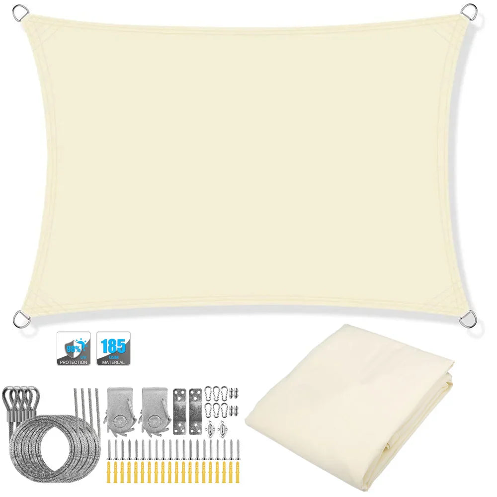 Outdoor Patio Sun Shade Waterproof UV Screen Canopy
