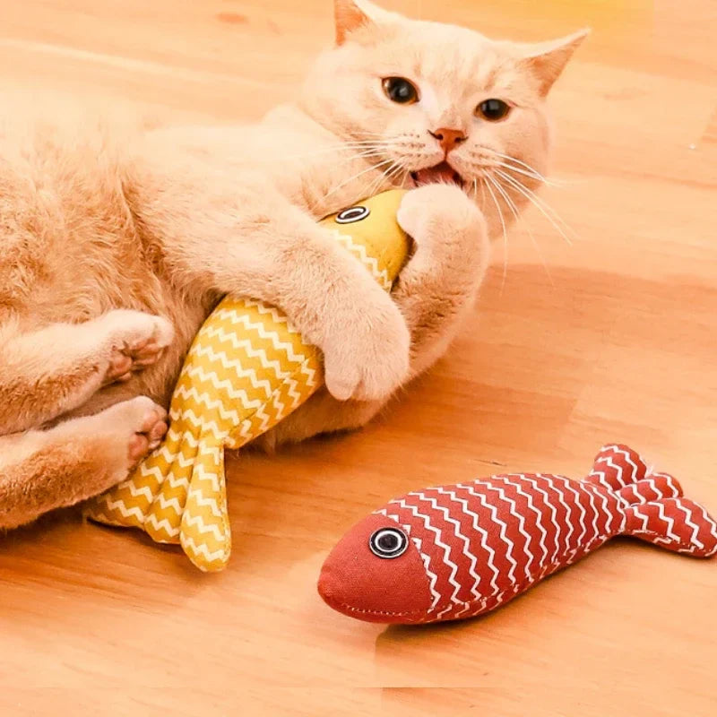Soft Kitten Teething Toy Pillow, Adorable Pet Chew Toy - Luxicro