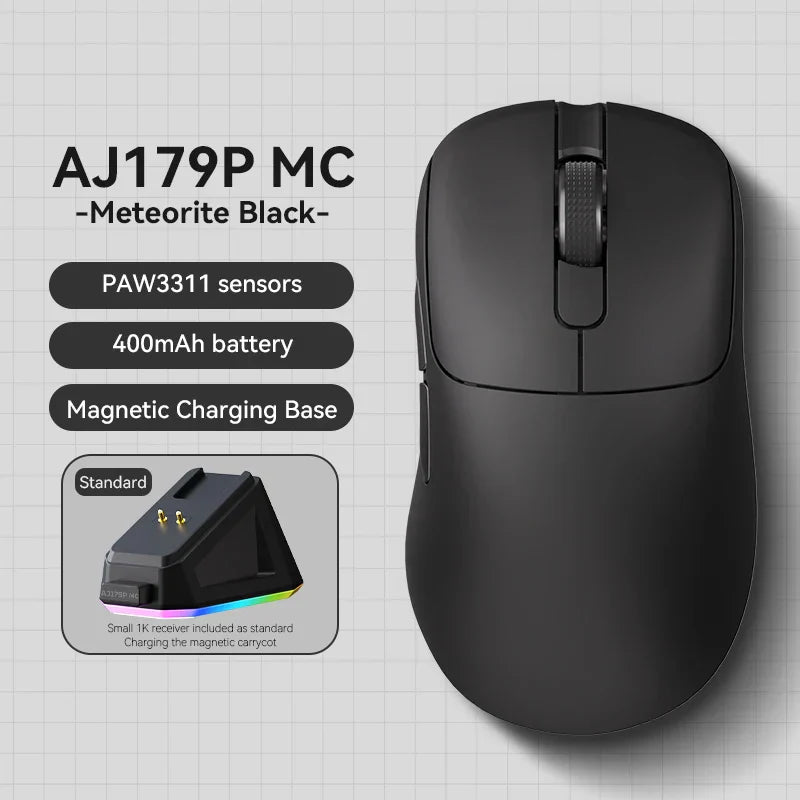 Rechargeable Wireless Gaming Mouse Ergonomic Design