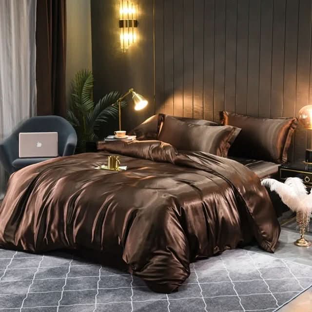 Soft Premium Silk Bed Sheet Set - Vossary