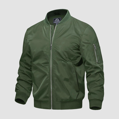Warm Waterproof Mens Bomber Jacket with Pockets