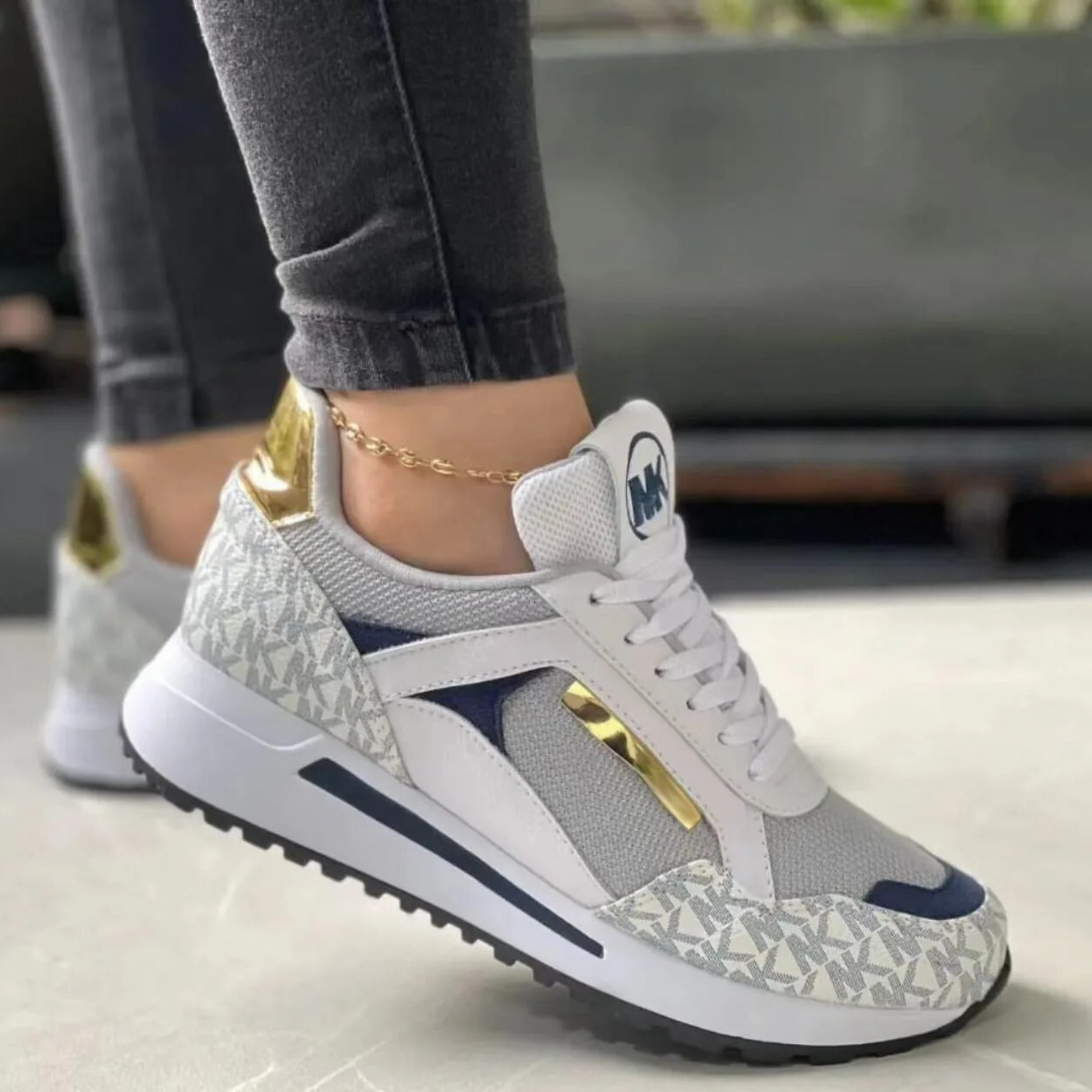 Comfy Women's Casual Shoes with Cushioning and Grip Soles - Luxicro