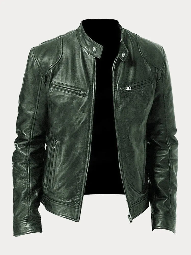 Rino - Leather Jacket Casual - EasyApparels