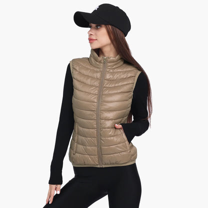 Warm Slim Fit Women's Puffer Gilet