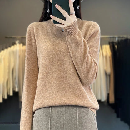 Soft Merino Wool Crew Neck Sweater