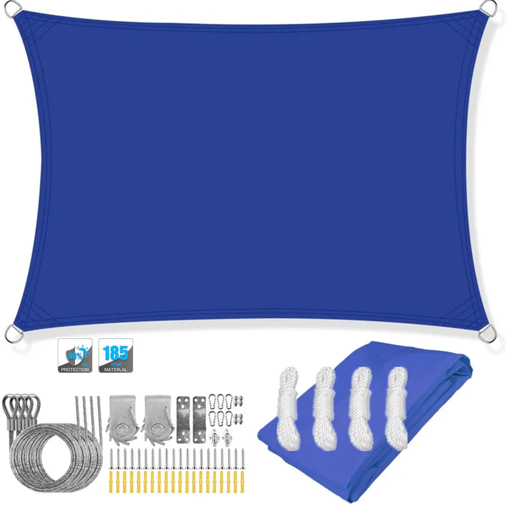 Outdoor Patio Sun Shade Waterproof UV Screen Canopy