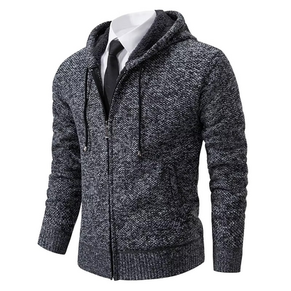 Cozy Fleece Lined Zip Up Cardigan Jacket