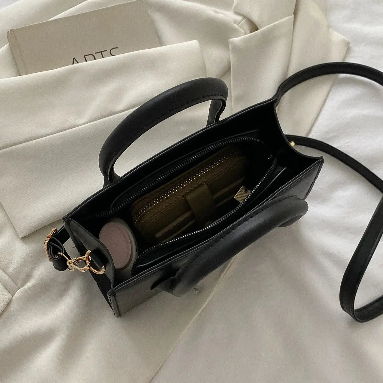 Small Synthetic Cross Body Handbag