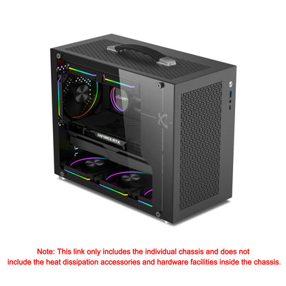 Compact Clear Gaming PC Case 240mm Liquid Cooling