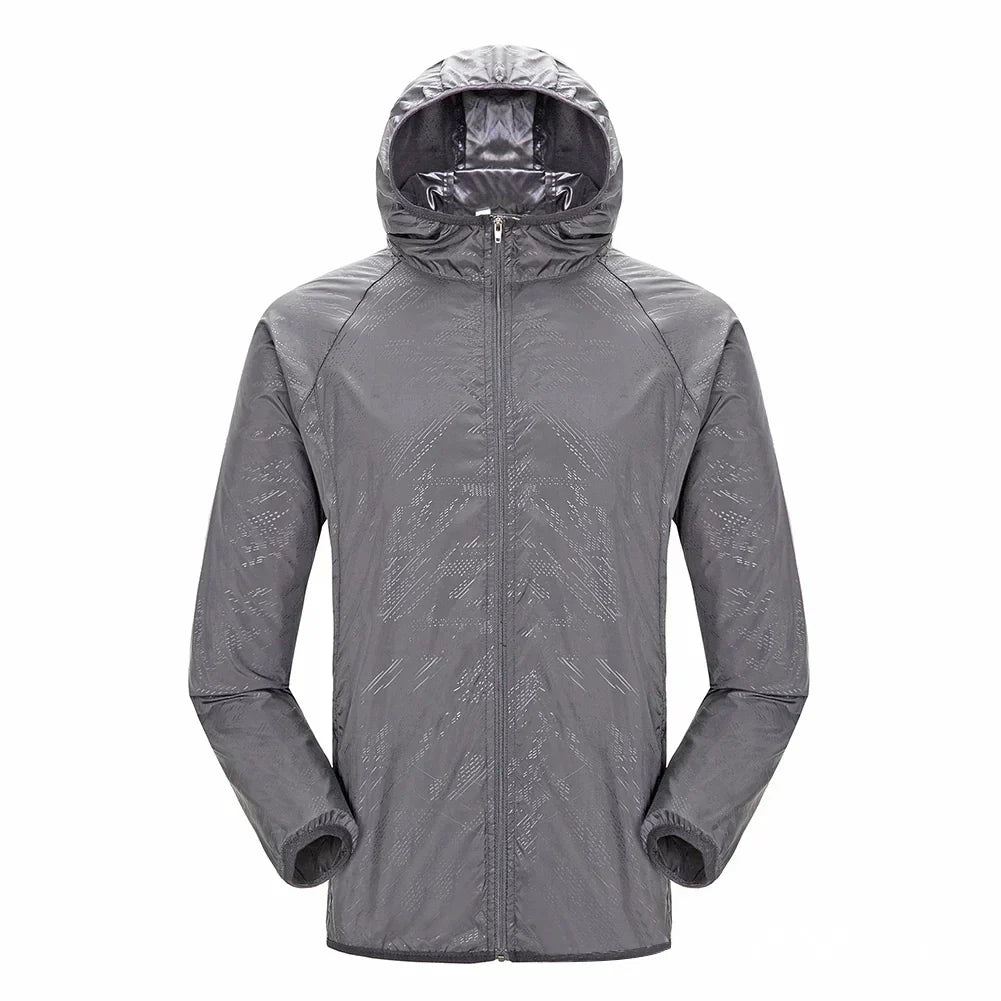 Waterproof Hooded Mens Zip Coat