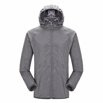 Waterproof Hooded Mens Zip Coat