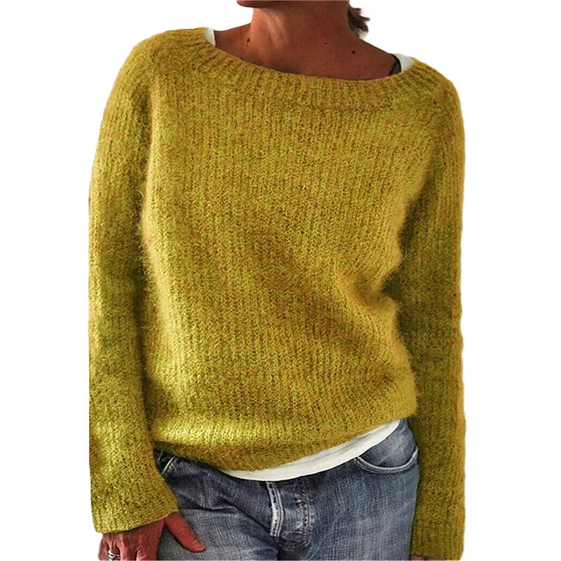 Cozy Oversized Cable Knit Women's Sweater