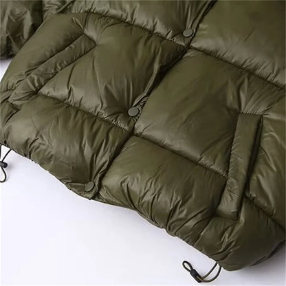 Warm Womens Padded Hoodie Jacket