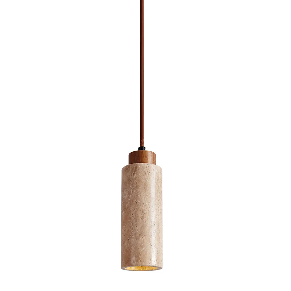 Natural Wood Pendant Bedside Table Lamp
