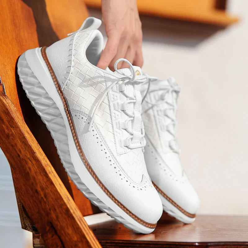 Premium Synthetic Leather Sneakers