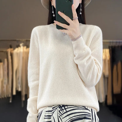 Soft Merino Wool Crew Neck Sweater